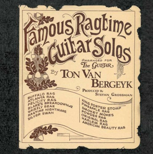 Van Ton Bergeyk- Famous Ragtime Guitar Solos (CD)-BoldPlay