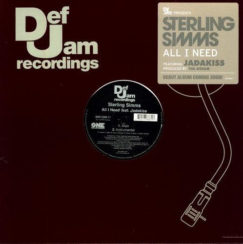 Sterling Simms- All I Need (Vinyl)-BoldPlay