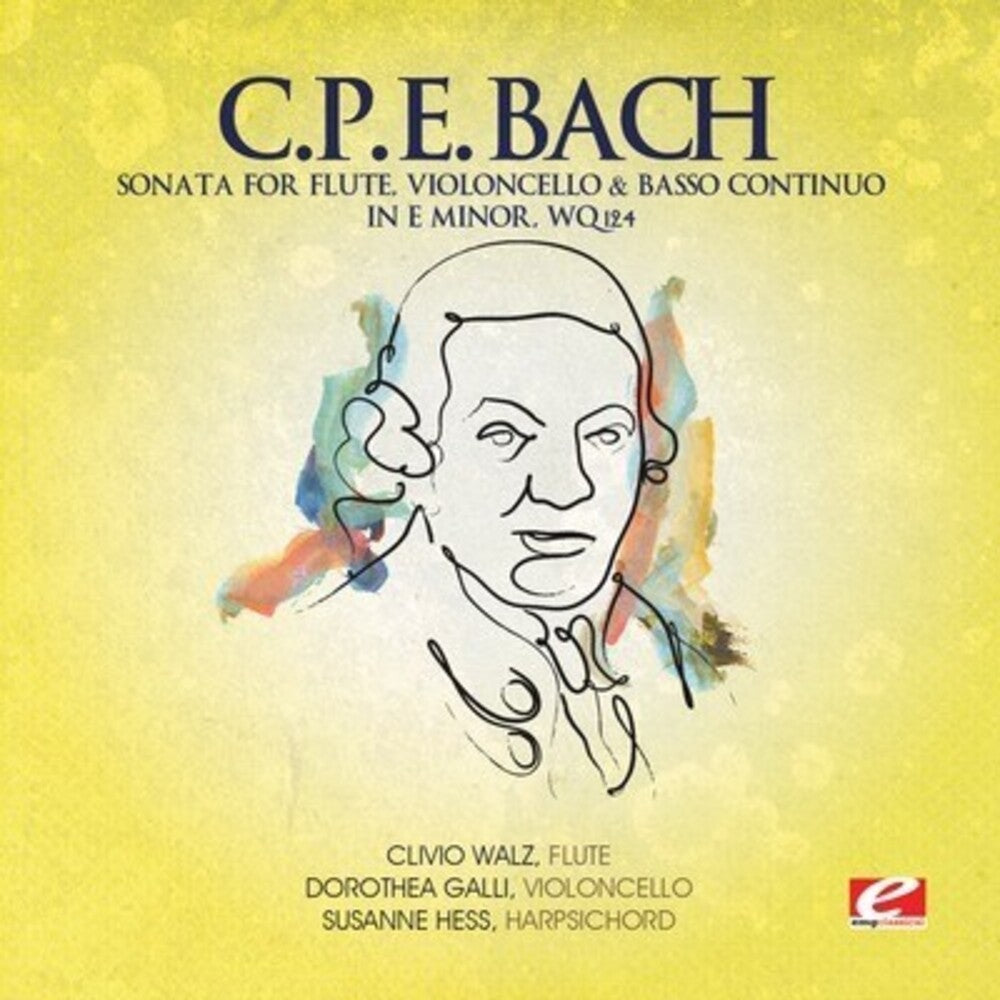 C Bach .P.E.- Sonata For Flute Violoncello & Basso E Min (Ep) (CD)-BoldPlay