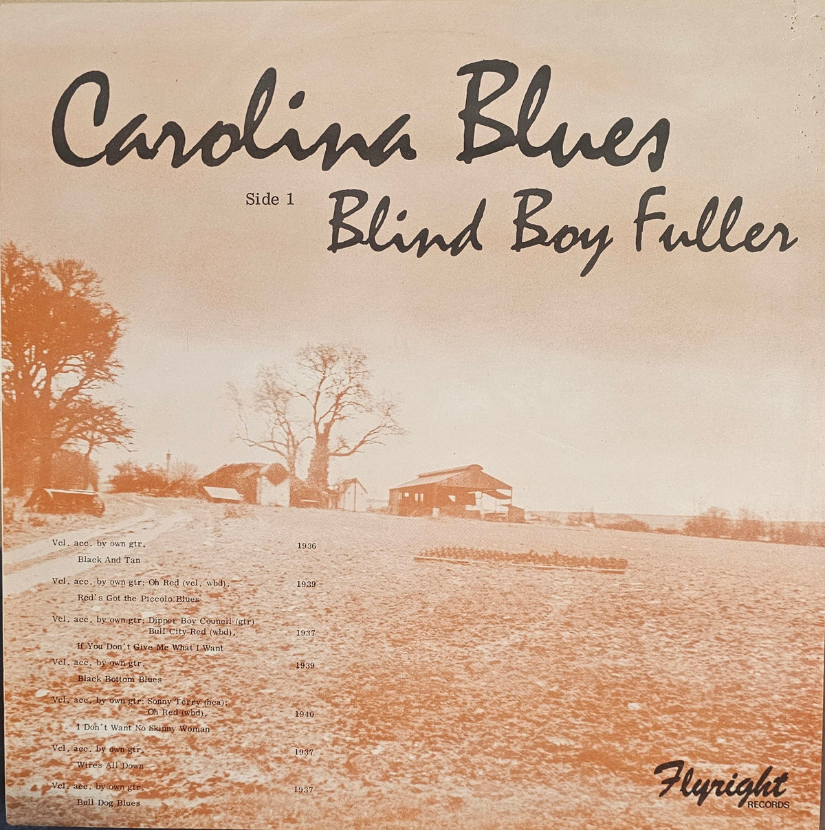 Blind Boy Fuller/ Brownie McGee- Carolina Blues (UK Compilation) (Used Vinyl)-BoldPlay