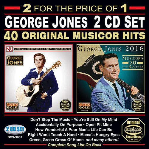 George Jones- 40 Original Musicor Hits (CD)-BoldPlay