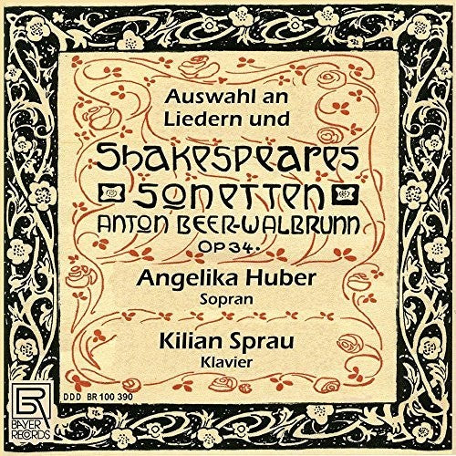 Shakespeare / Huber / Sprau- Shakespeares Sonnets & Lieder (CD)-BoldPlay