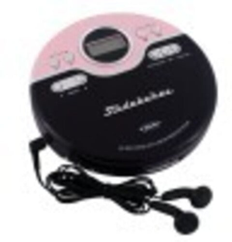 Studebaker SB3703PB Joggable Personal CD Player - FM - Bass Boost (Pink/Black)-BoldPlay