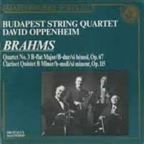 Brahms / Schneider / Budapest String Quartet- String Quartet No 3 (CD)-BoldPlay