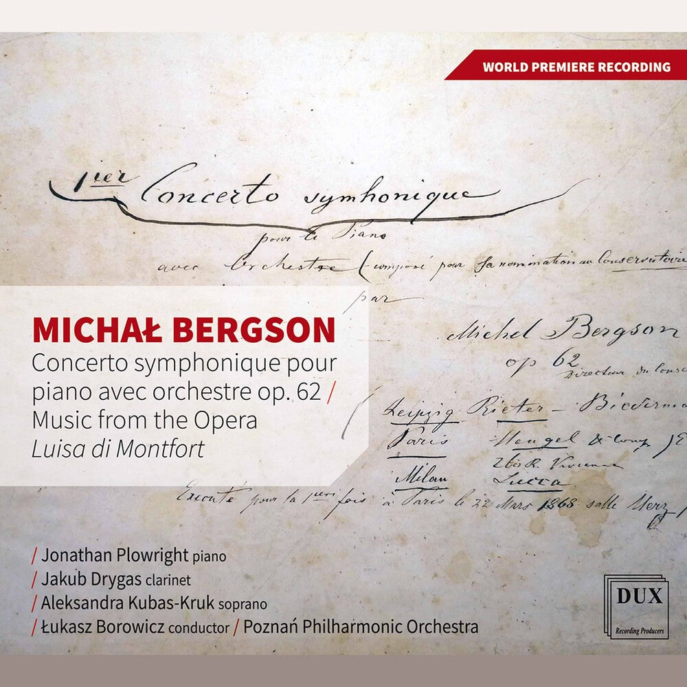 Bergson / Plowright / Borowicz- Concerto Symphonique (CD)-BoldPlay