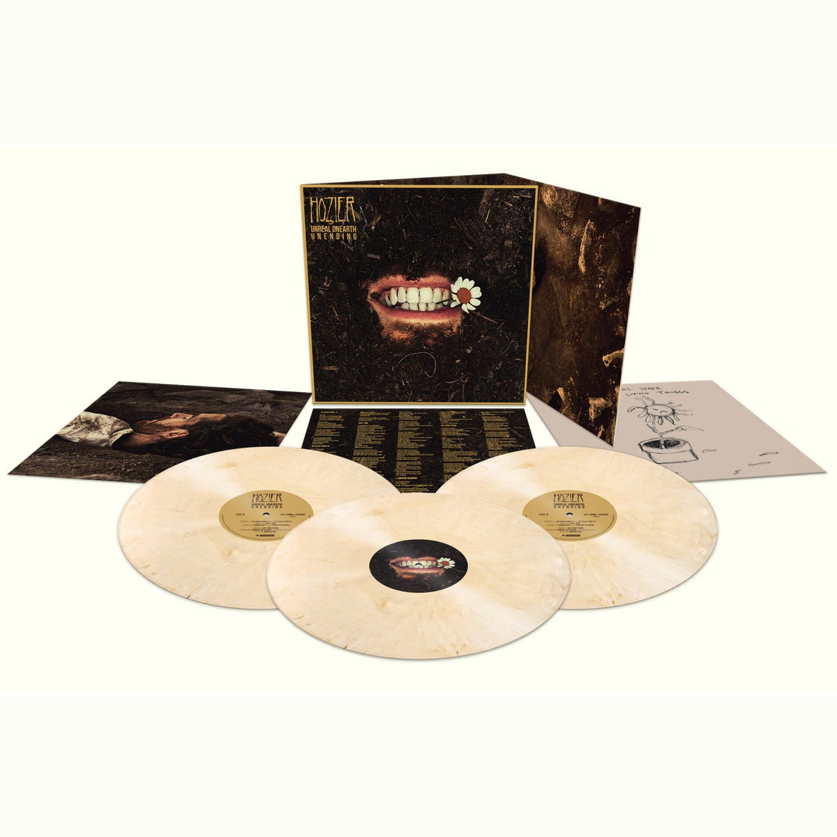Hozier- Unreal Unearth Unending (3 LP) (140g Vinyl/ Tooth White Vinyl)-BoldPlay