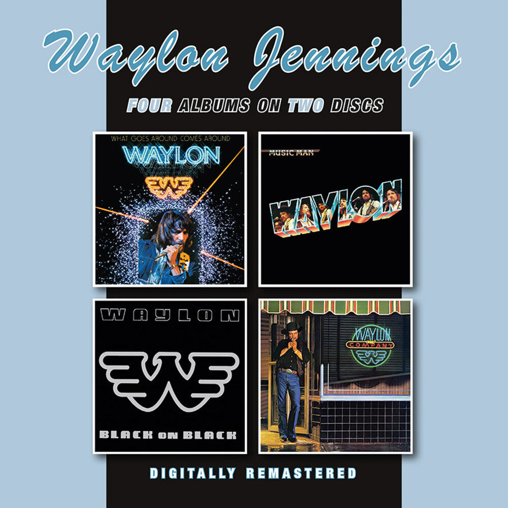 Waylon Jennings- What Goes Around Comes Around / Music Man / Black (CD)-BoldPlay