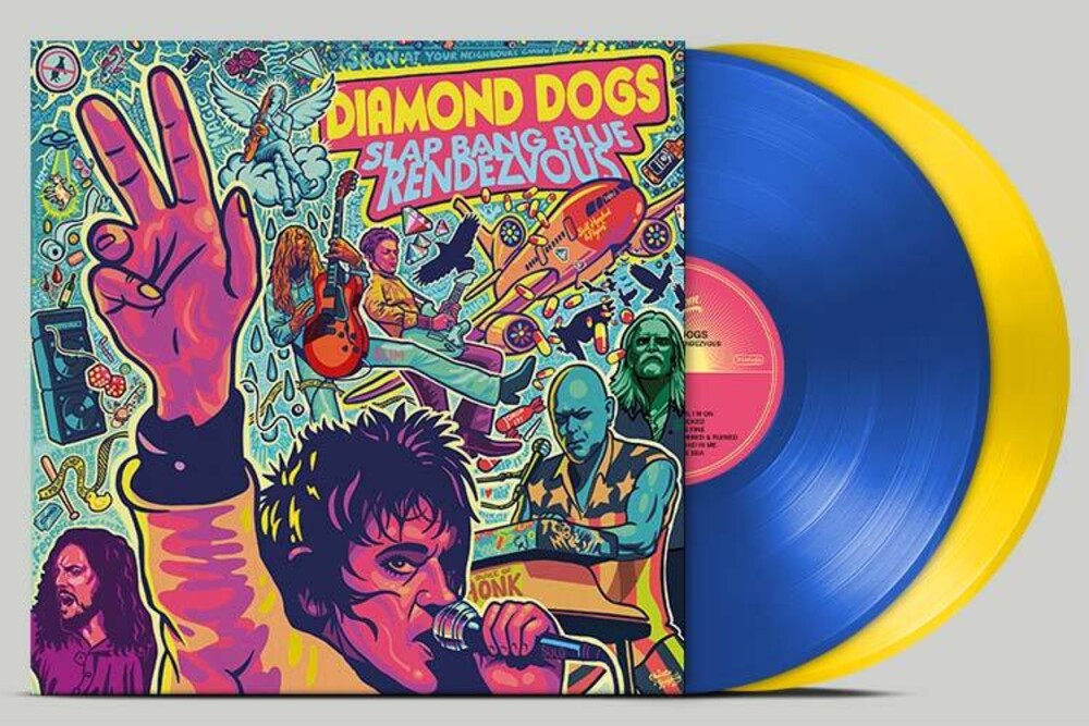 Diamond Dogs- Slap Bang Blue Rendezvous (Blue Yellow Vinyl)-BoldPlay