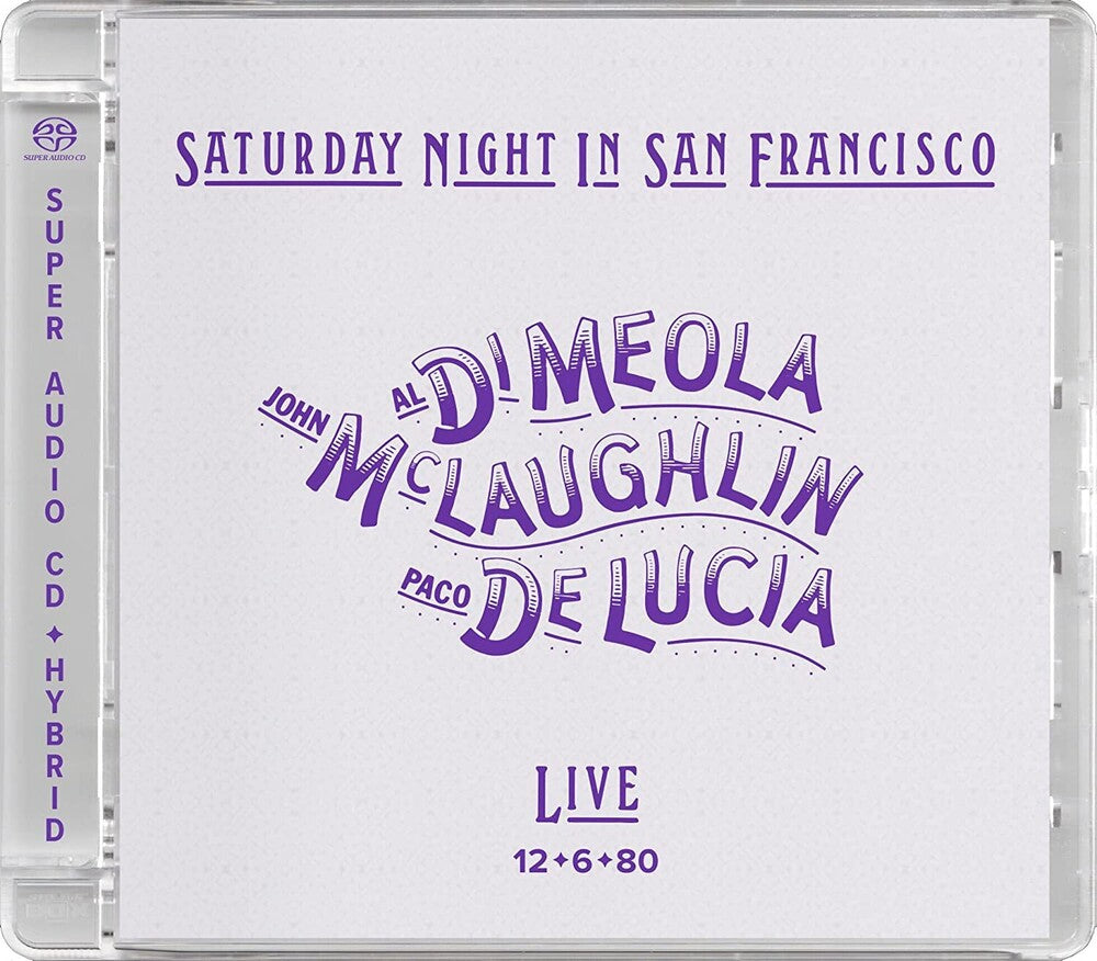 John Mclaughlin  / Paco De Lucia / Al Di Meola- Saturday Night In San Francisco (CD)-BoldPlay