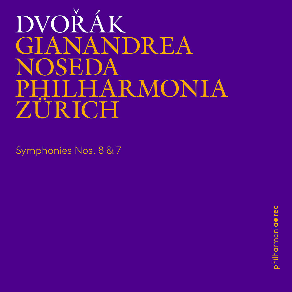 Dvorak / Philharmonia Zurich- Symphonies Nos. 8 & 7 (CD)-BoldPlay