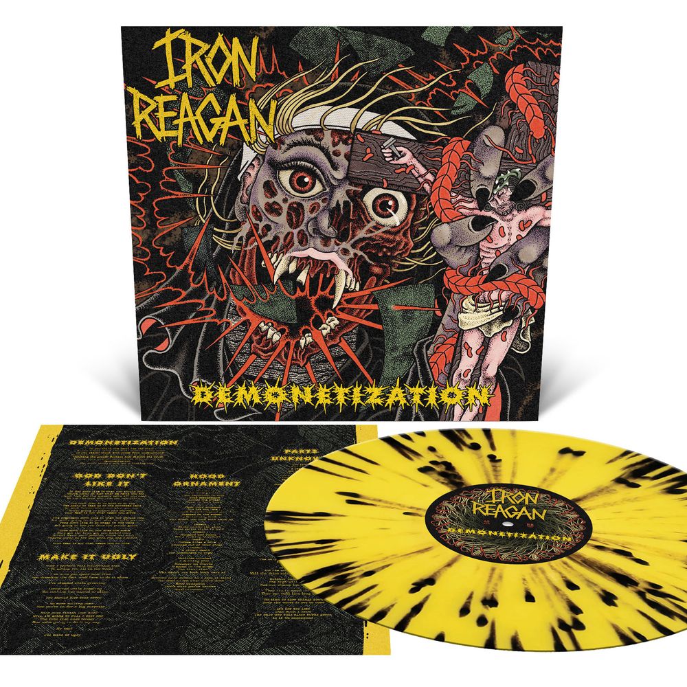 Iron Reagan- Demonetization [Orchard Indie Exclusive Canary Yellow with Splatter] (Vinyl) (PREORDER)-BoldPlay