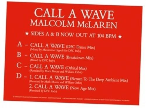 Malcolm McLaren & the Bootzilla Orchestra- Call A Wave Remixes (Vinyl)-BoldPlay