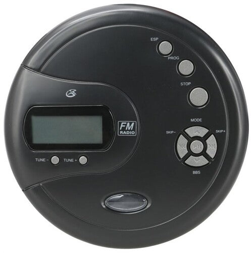 GPX PC332B Portable CD Player with 60 Second Anti-Skip FM Radio (Black)-BoldPlay