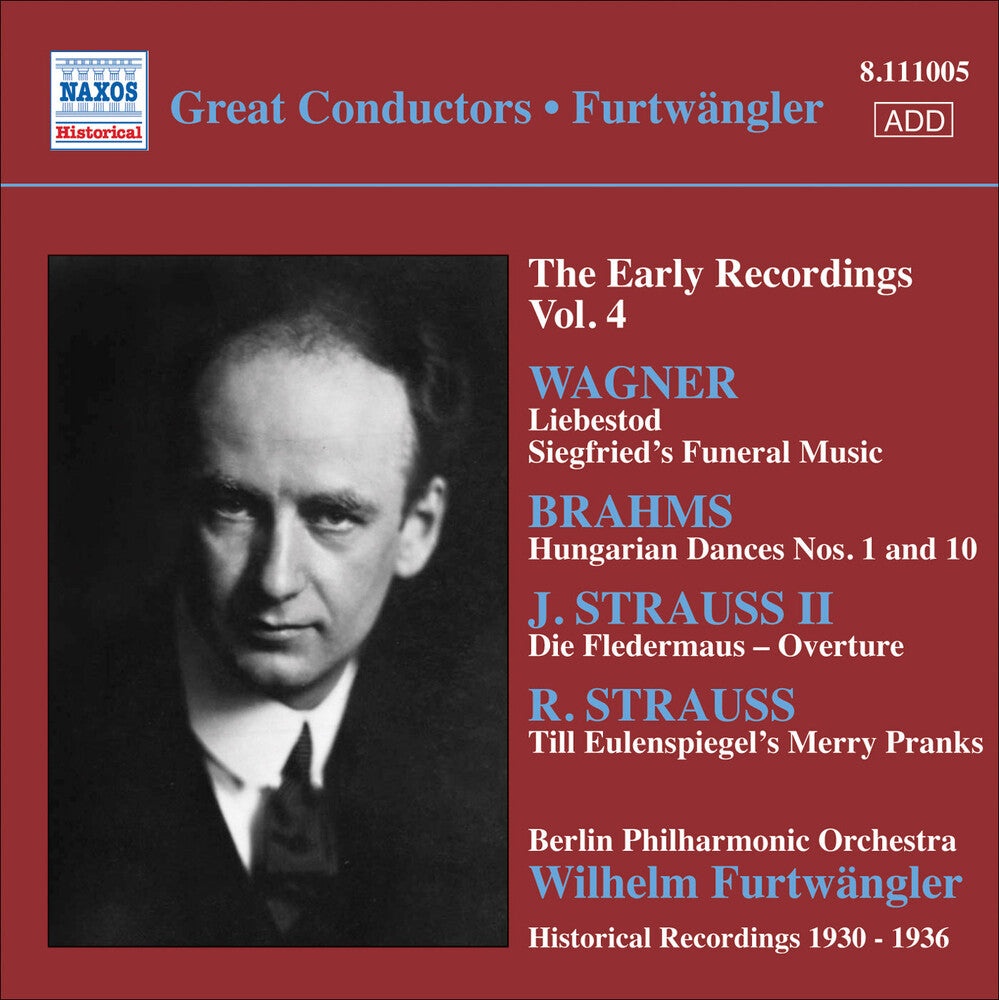 Wilhelm Furtwängler- Early Recordings Vol. 4 (CD)-BoldPlay