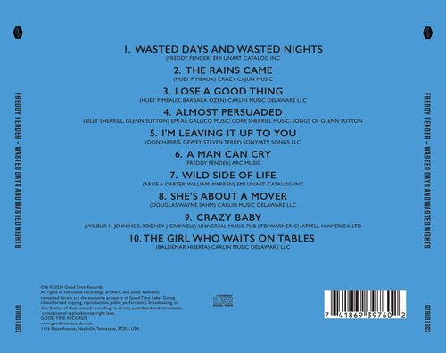 Freddy Fender- Wasted Days and Wasted Nights (CD)-BoldPlay