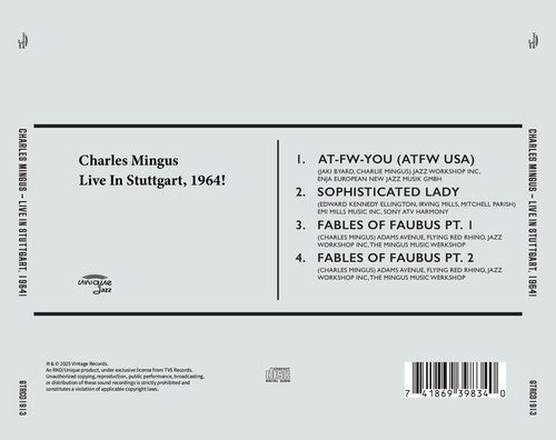 Charles Mingus- Live In Stuttgart, 1964! (CD)-BoldPlay