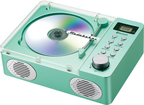 Studebaker SB3720TE Retro CD Player with Bluetooth (Teal)-BoldPlay