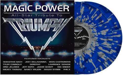 Various- Magic Power: All Star Tribute To Triumph (Dark Blue & White Splatter Vinyl)-BoldPlay
