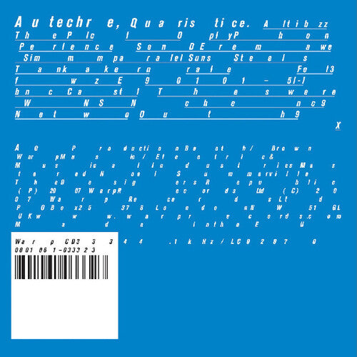 Autechre- Quaristice (Vinyl)-BoldPlay