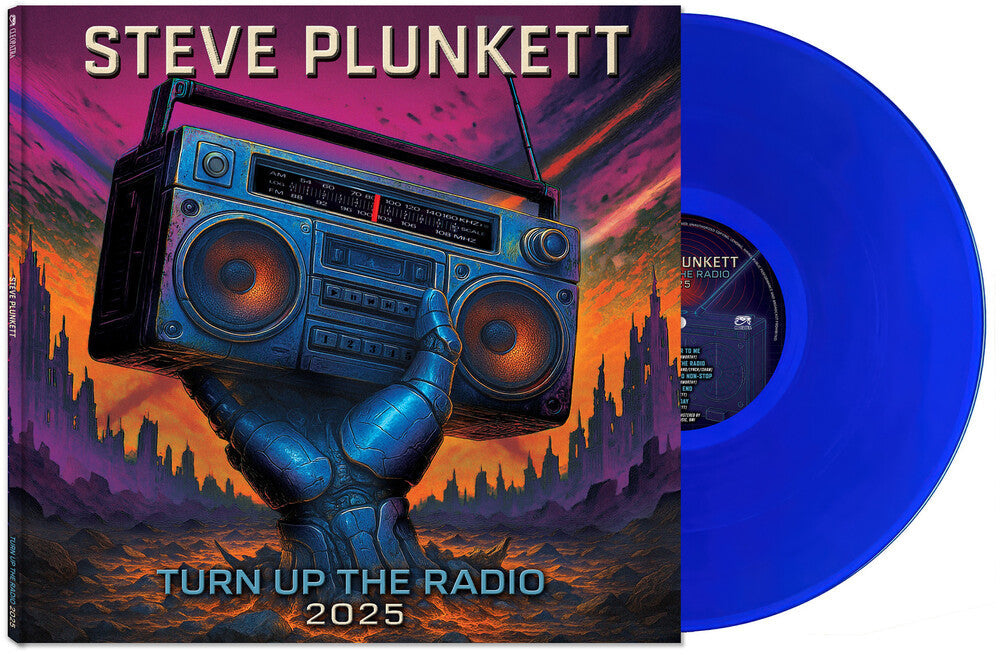 Steve Plunkett- Turn Up The Radio 2025 [Blue LP] (Vinyl)-BoldPlay