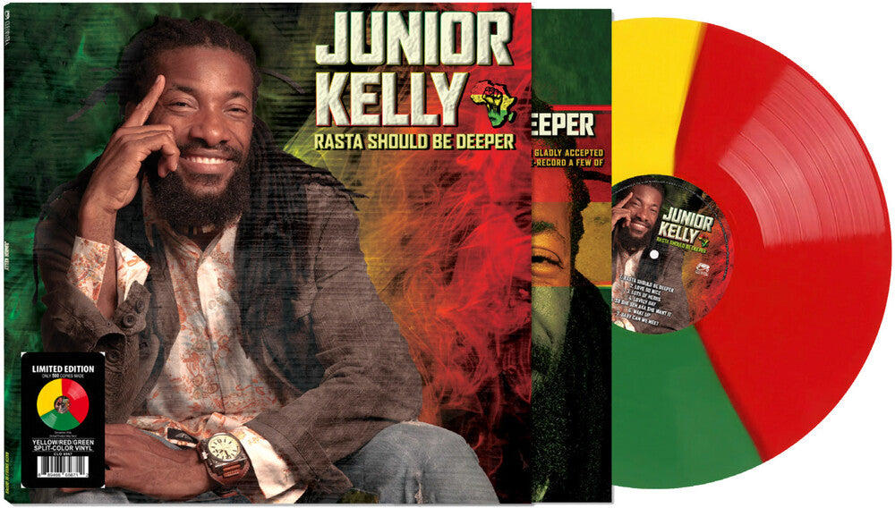 Junior Kelly- Rasta Should Be Deeper [YELLOW/GREEN/RED SPLIT LP] (Vinyl)-BoldPlay