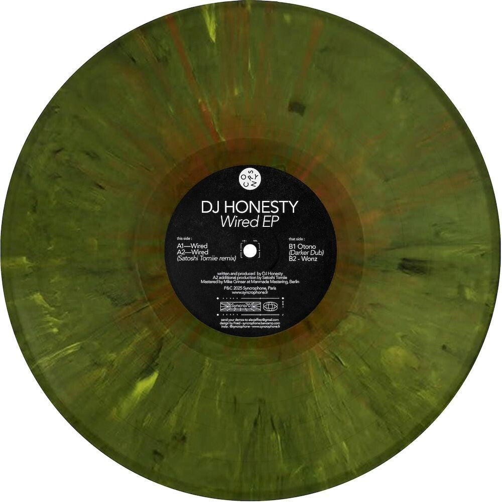 Dj Honesty- Wired (W / Satoshi Tomiie Remix) [Colored Vinyl] (Ep) (Grn)-BoldPlay