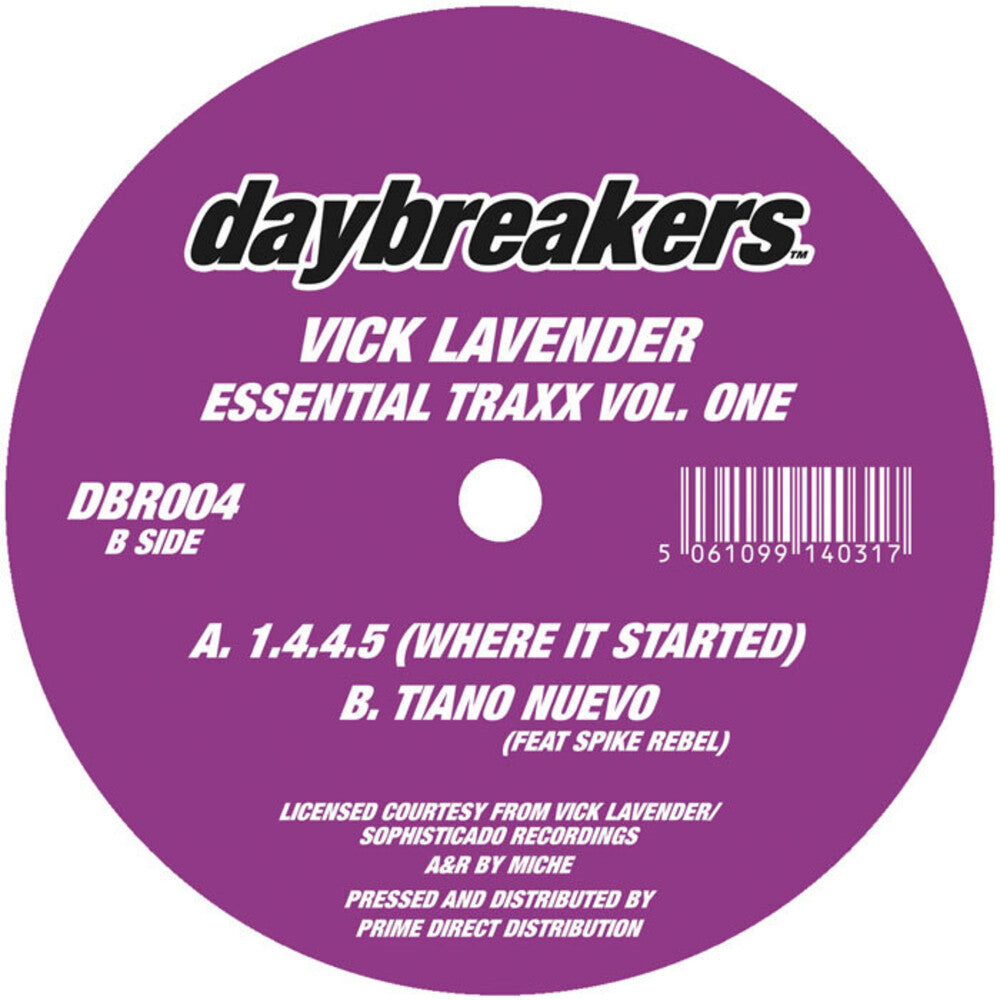 Vick Lavender- Essential Traxx Vol. 1 (Vinyl)-BoldPlay