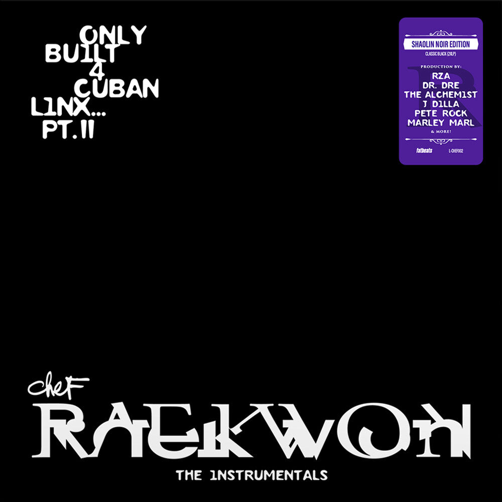 Raekwon- Only Built 4 Cuban Linx... Pt. II - THE INSTRUMENTALS, Shaolin Noir Edition (Black 2LP) (Vinyl)-BoldPlay