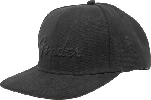 Pluginz - Fender - Black Flat Bill Hat-BoldPlay