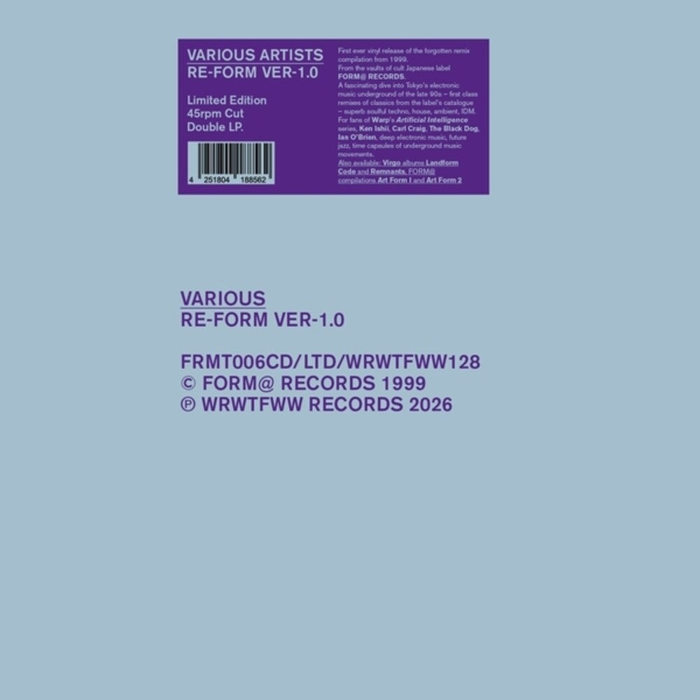 Re-Form Ver-1.0 / Various- Re-Form Ver-1.0 / Various (Vinyl)-BoldPlay
