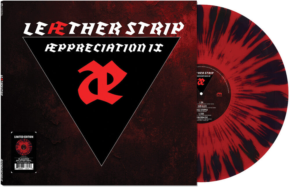 Leæther Strip- Æppreciation IX[Black/Red Splatter] (Vinyl)-BoldPlay