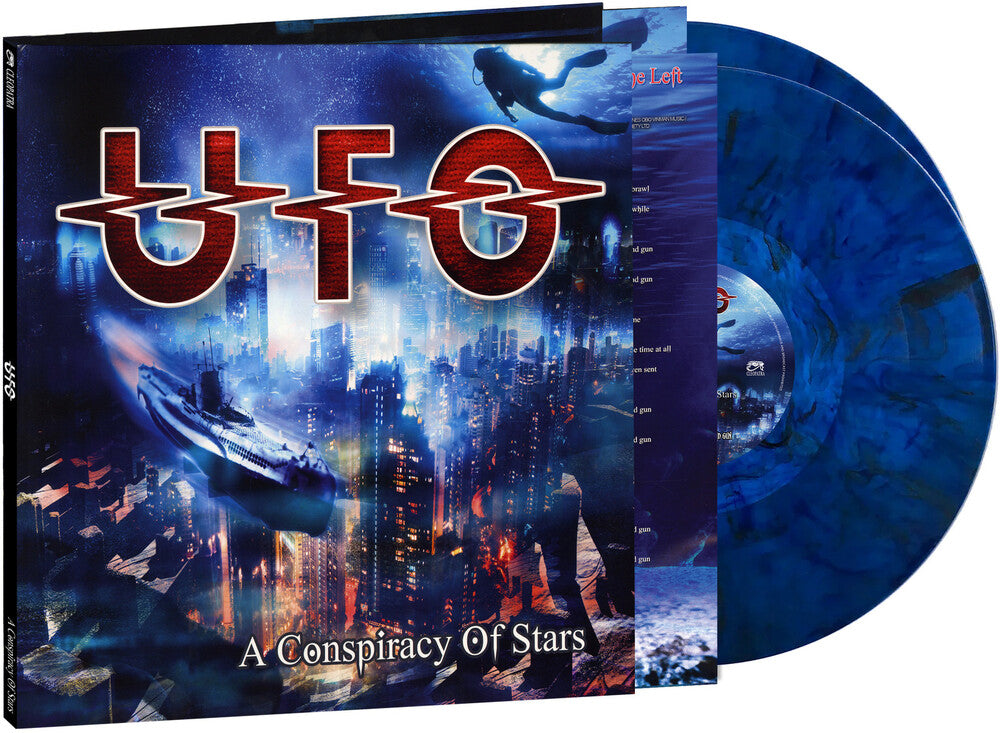 UFO- A Conspiracy Of Stars [Blue / Black Marble] (Vinyl)-BoldPlay