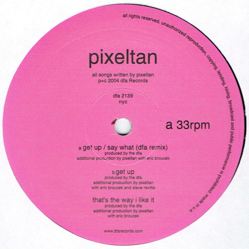 Pixeltan- Get Up / Say What (Vinyl)-BoldPlay