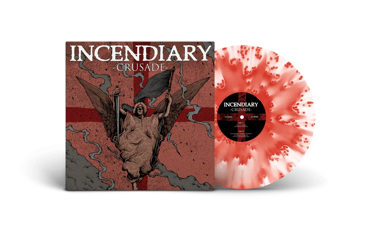 Incendiary- Crusade (Cloudy Red) (Vinyl)-BoldPlay