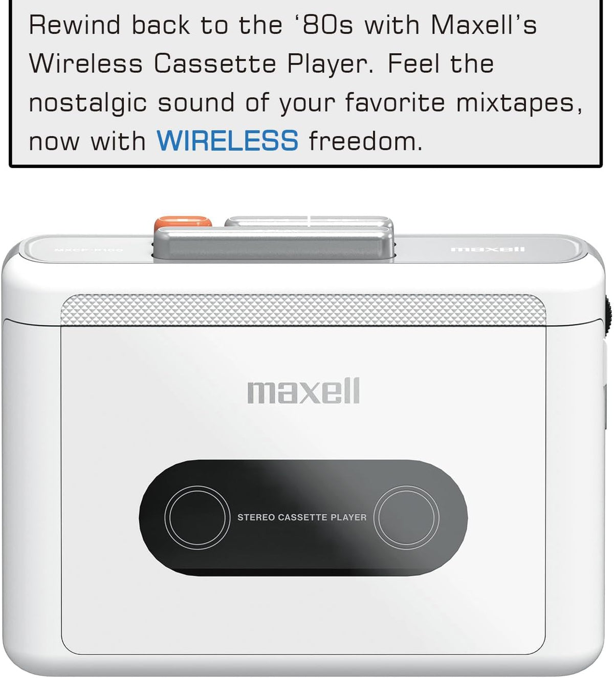 Maxell MXCP-P100 Bluetooth Wireless Cassette Player-BoldPlay