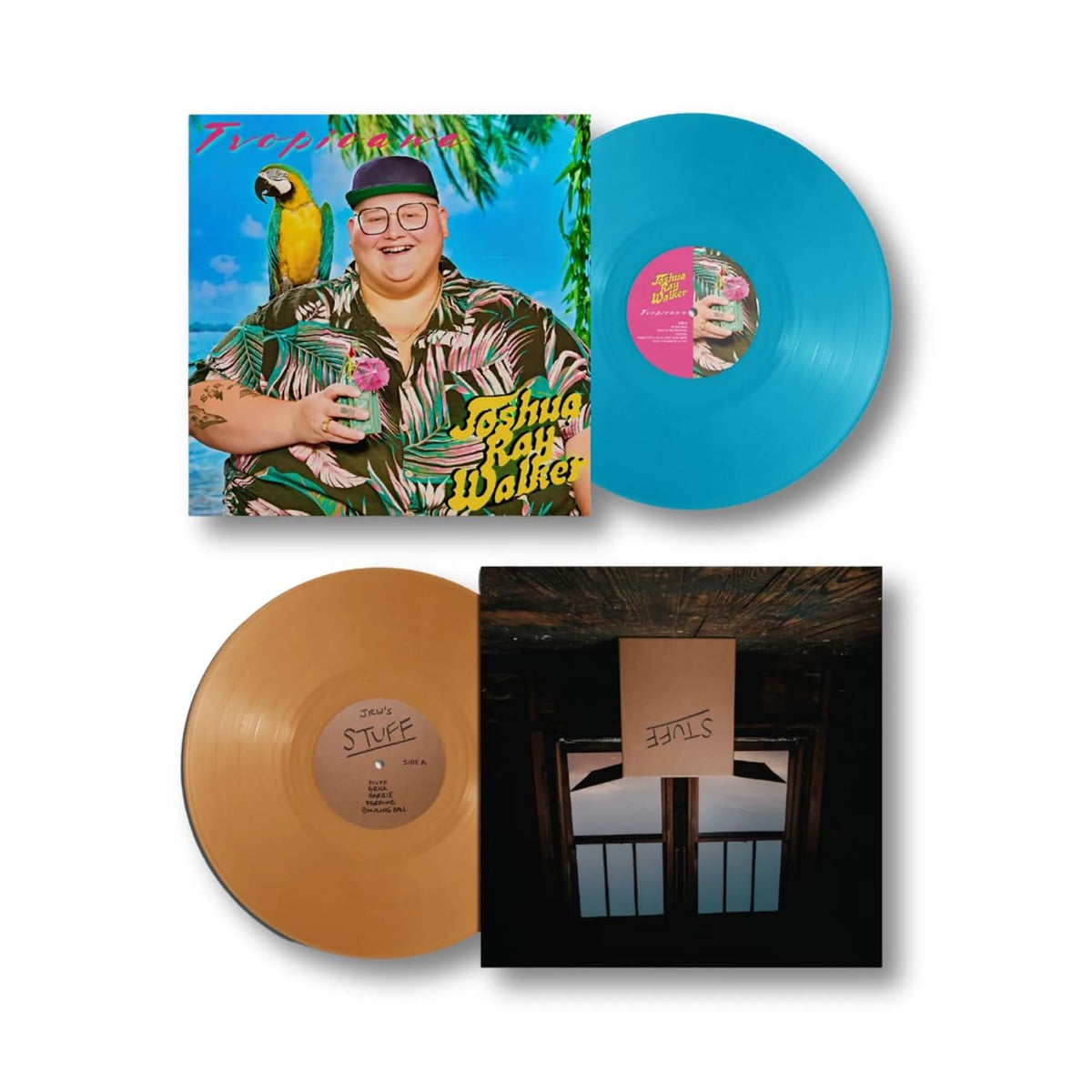 Joshua Ray Walker- Tropicana/Stuff (1x Blue/1x Tan Vinyl) (Used Vinyl)-BoldPlay