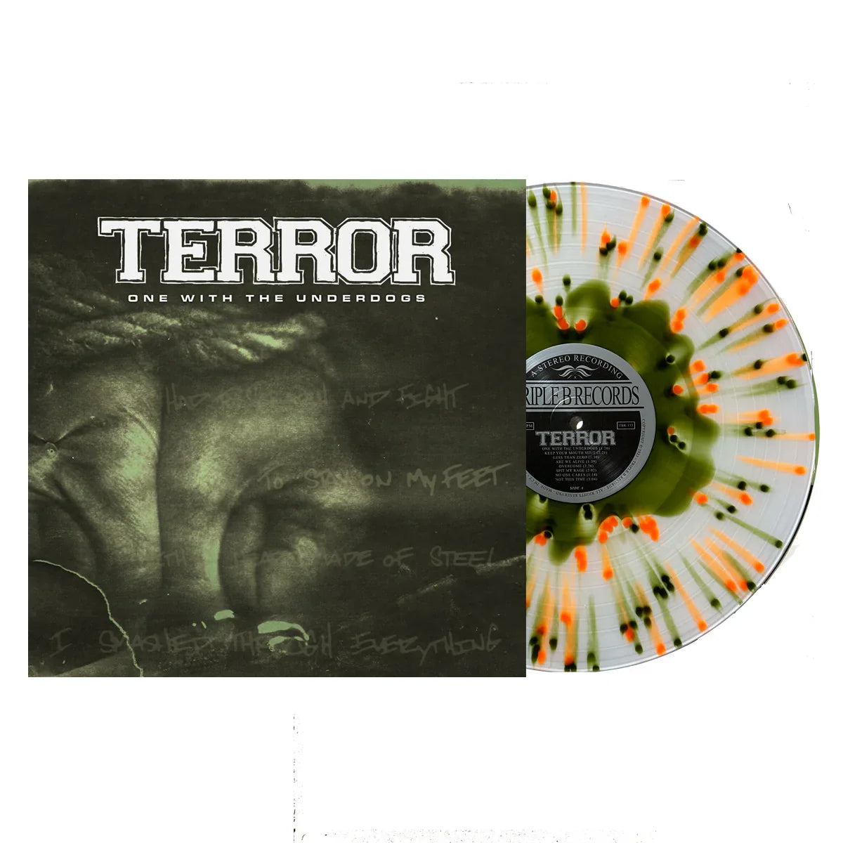 Terror- One With The Underdogs (Cloudy Swamp Green w/Neon Orange Splatter Vinyl)-BoldPlay