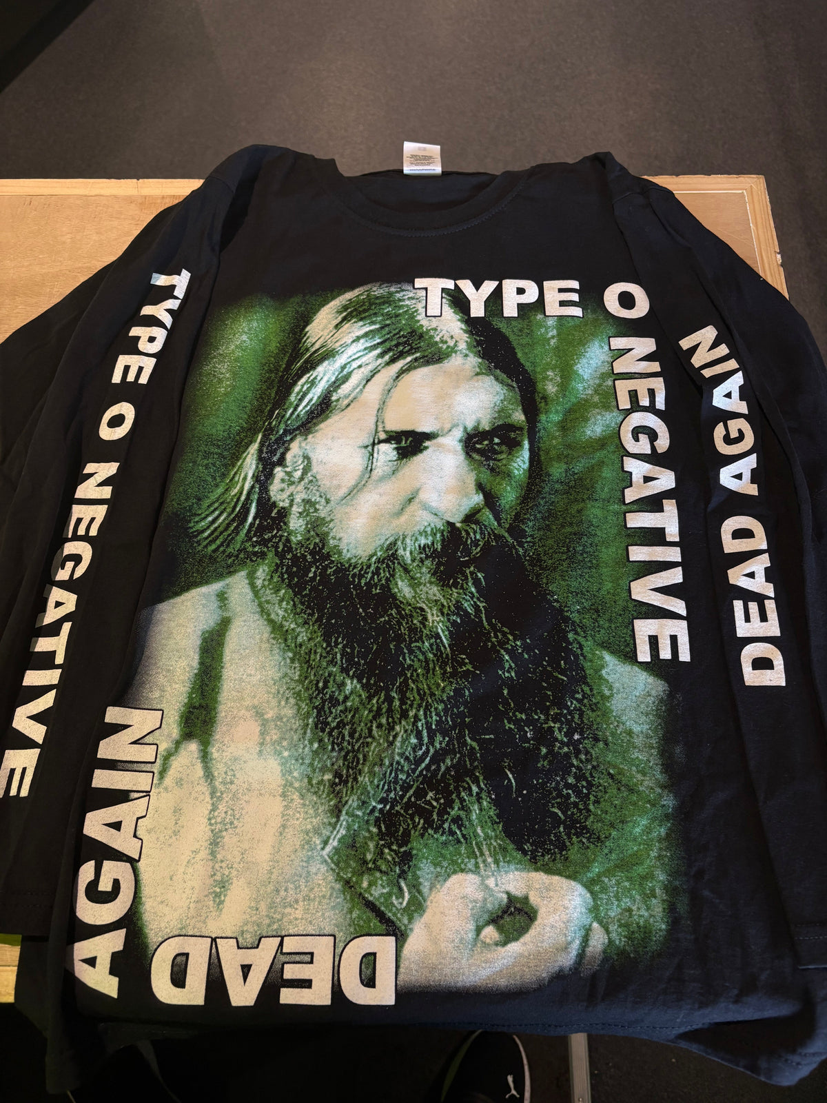 Type O Negative Dead Again Longsleeve T-Shirt, Black, S-BoldPlay