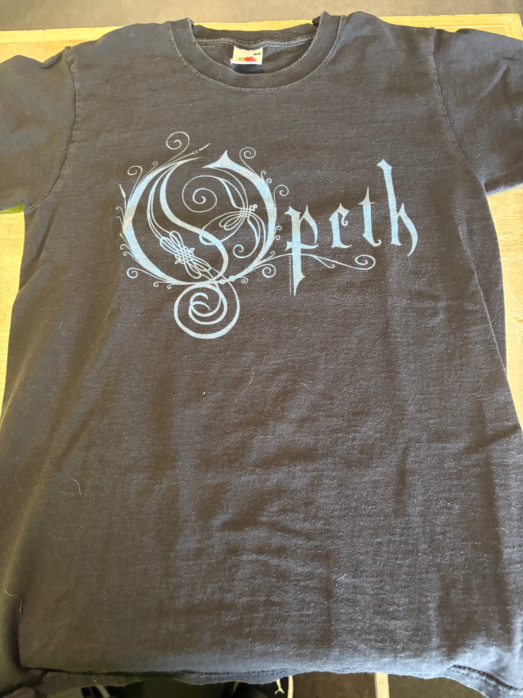 2010 Opeth Evolution Anthology VIP T-Shirt, Black, S-BoldPlay