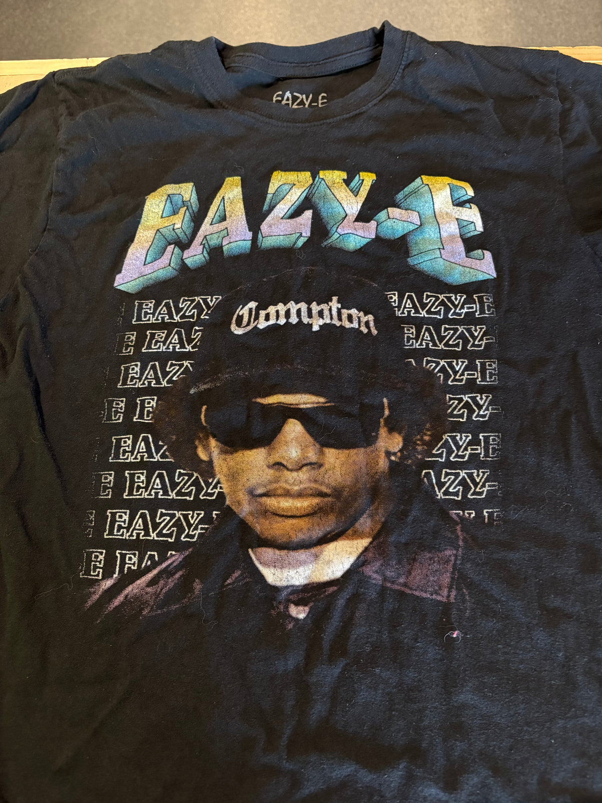 Eazy-E Portrait T-Shirt, Black, L-BoldPlay