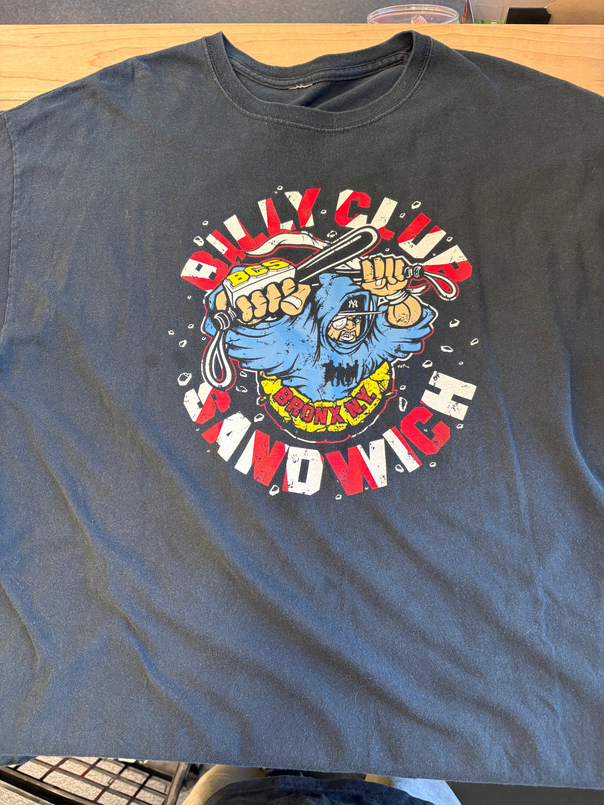 Vintage Billy Club Sandwich T-Shirt, Black, XL-BoldPlay
