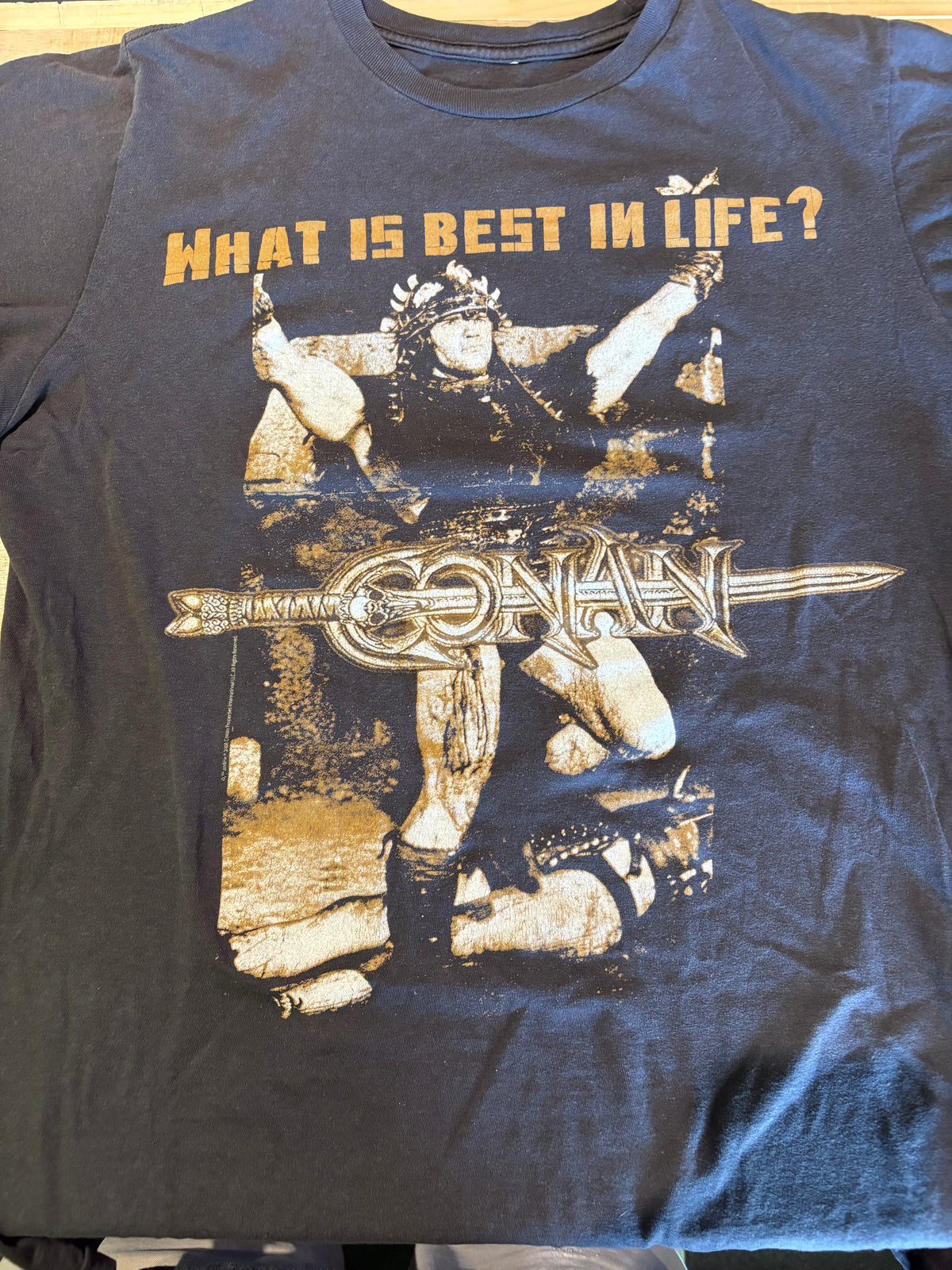 Conan The Barbarian Best In Life T-Shirt, Black, M-BoldPlay