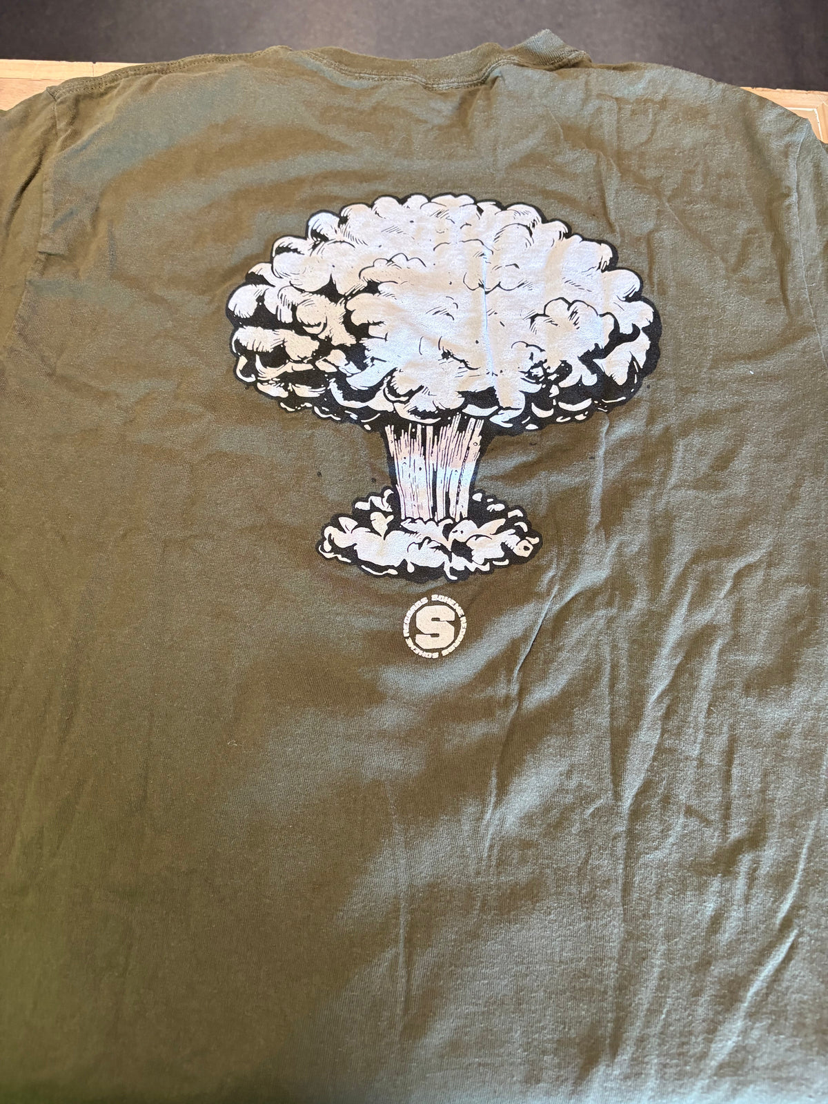 The Next Level Text Logo T-Shirt, Green, L-BoldPlay