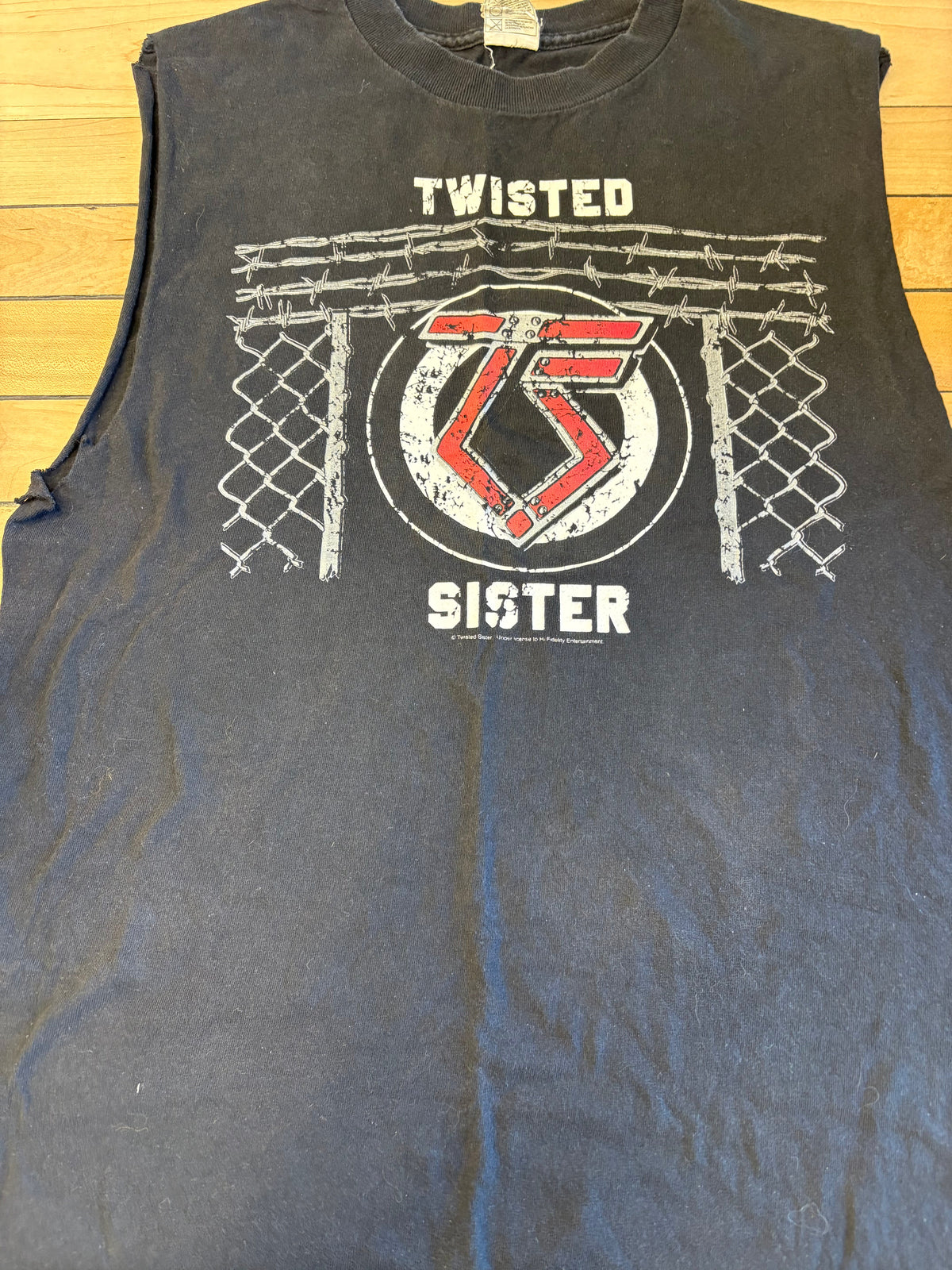 Twisted Sister Logo DIY Sleeveless Tank Top, Black, M-BoldPlay