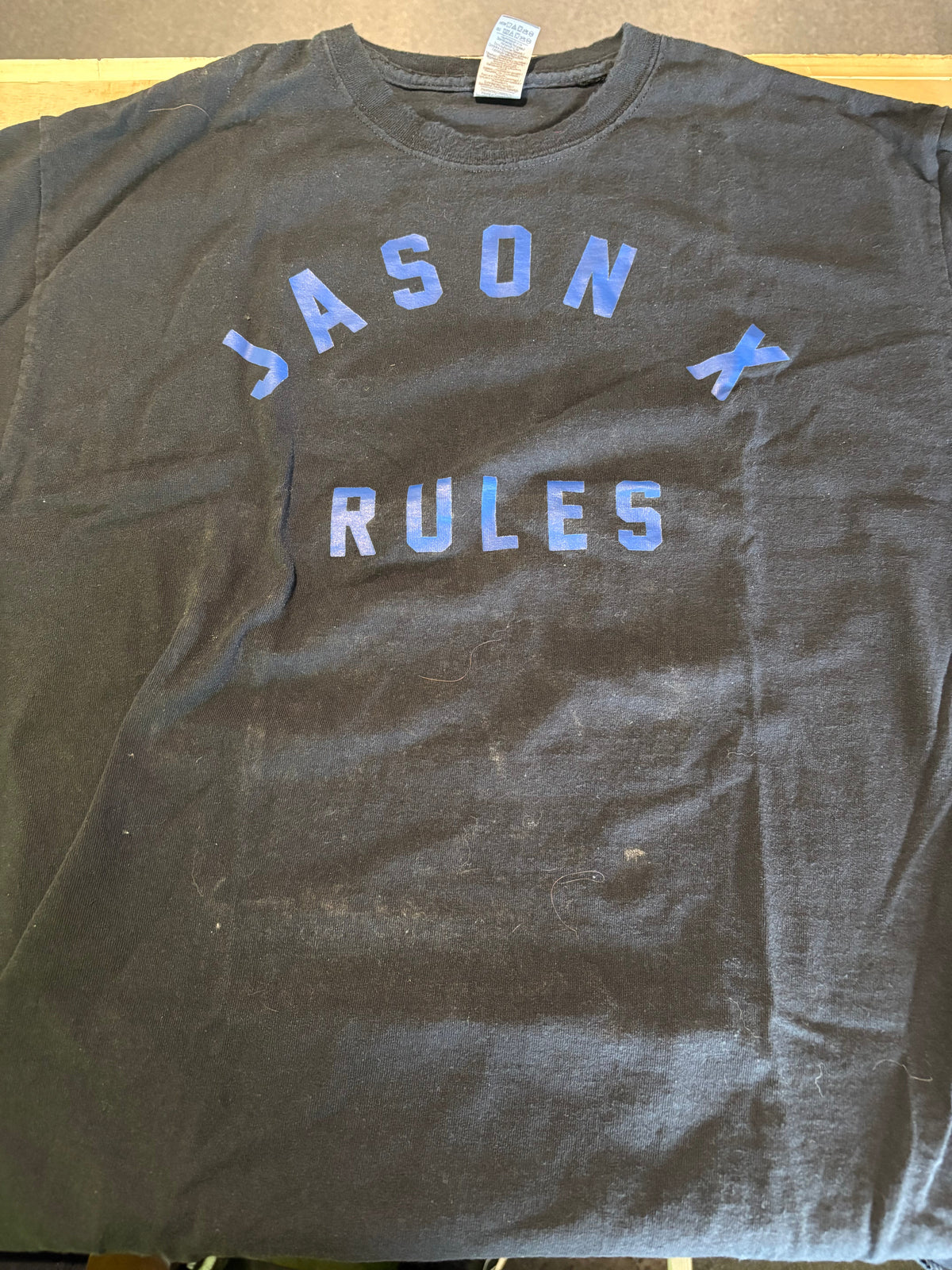 Jason X Rules T-Shirt, Black, L-BoldPlay