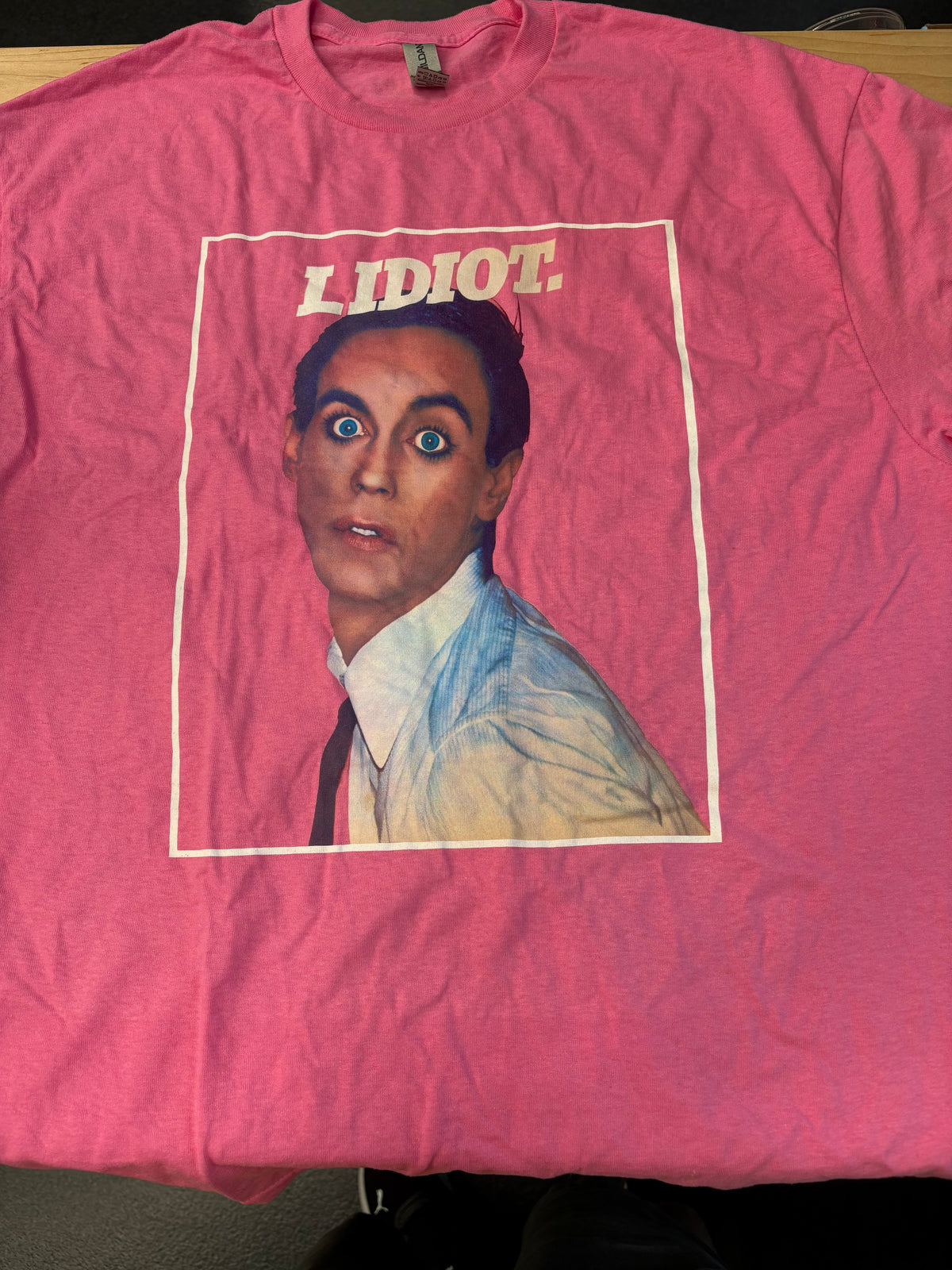 Iggy Pop Lidiot T-Shirt, Pink, XL-BoldPlay