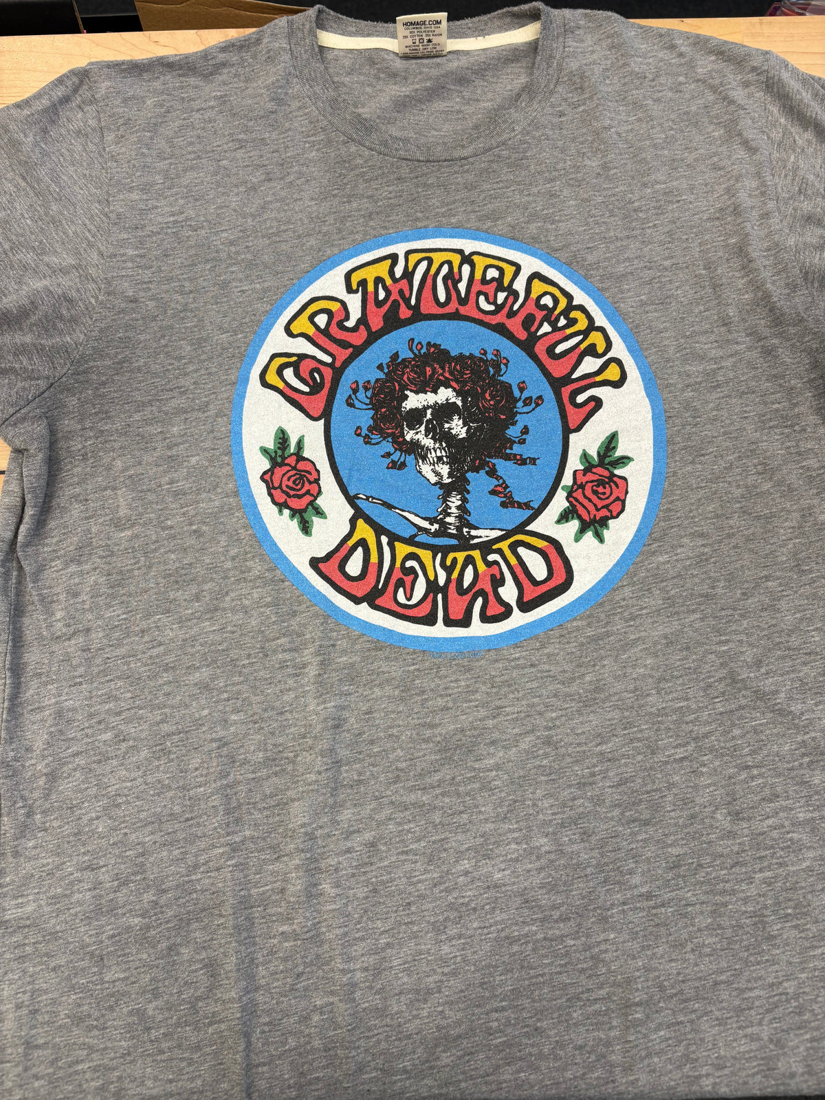 Grateful Dead Bertha Homage T-Shirt, Grey, L-BoldPlay
