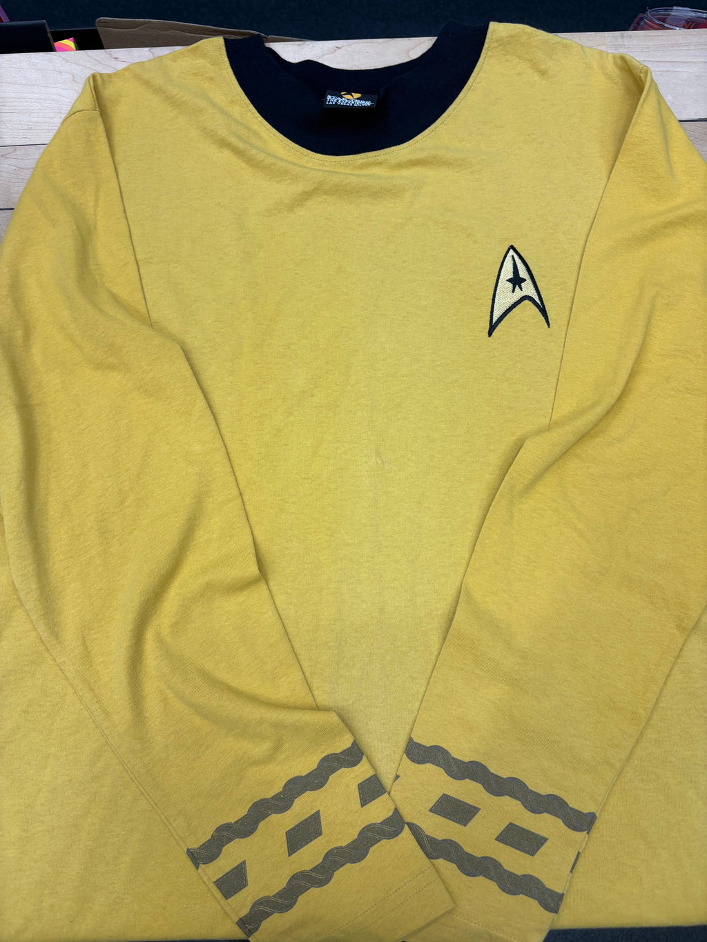 Star Trek Experience Las Vegas Star Fleet Member Shirt, Yellow, 2XL-BoldPlay