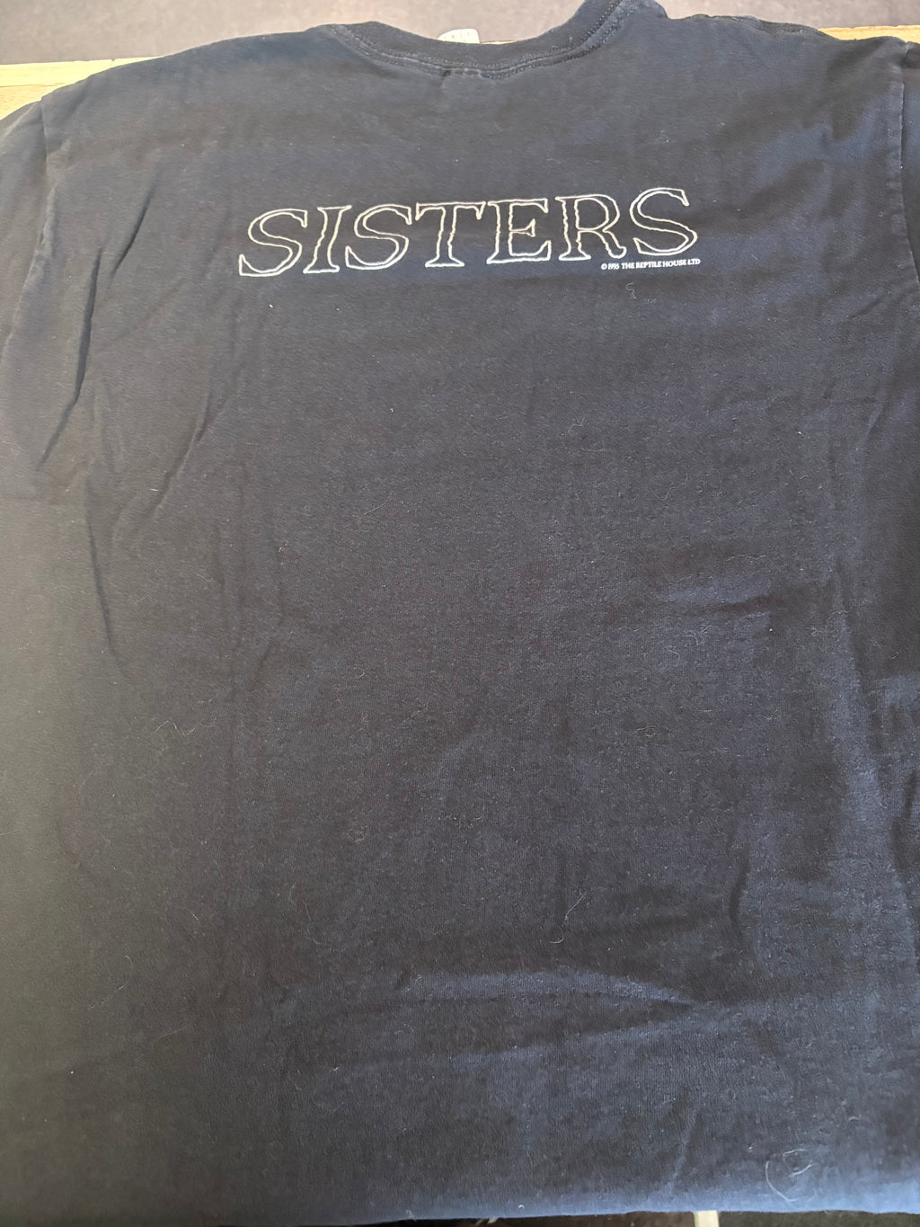 1995 Sisters Of Mercy Merciful Release Logo T-Shirt, Black, L-BoldPlay