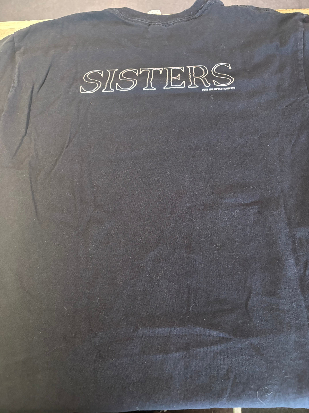 1995 Sisters Of Mercy Merciful Release Logo T-Shirt, Black, L-BoldPlay